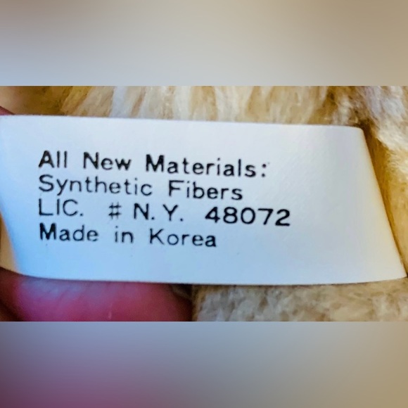 Vintage Bijou Enterprises Girl Teddy Bear Plush 80s Stuffed Animal Sleepy Eyes - Picture 3 of 7